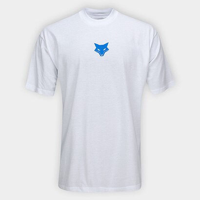 Camiseta Oversized Cruzeiro Raposa Masculina - Branco
