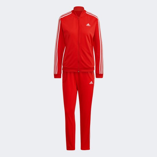 Conjunto Adidas Essentials 3 Listras Feminino