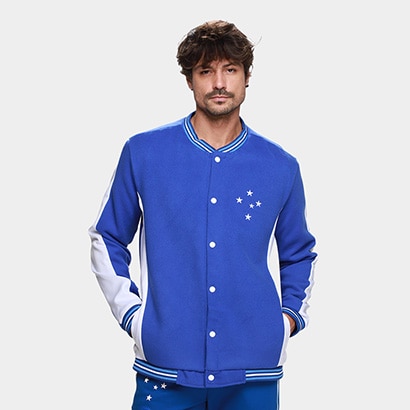 Jaqueta College Cruzeiro 2025 Masculina - Azul