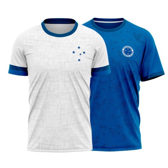 Kit 2 Camisas Cruzeiro Oficial - Scatter + Building - Masculino