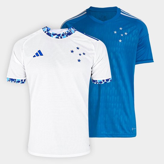 Kit 2 Camisas Cruzeiro s/nº Torcedor Adidas Masculina
