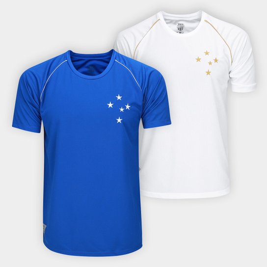Kit Camisa Cruzeiro Basic Masculina - 2 Peças