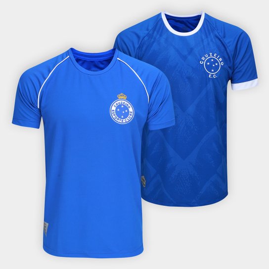 Kit Camisa Cruzeiro Classic Retrômania Masculina - 2 Peças