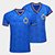 Kit Camisa Cruzeiro RetrôMania 2003 Tríplice Coroa Casal que Torce Junto - Azul