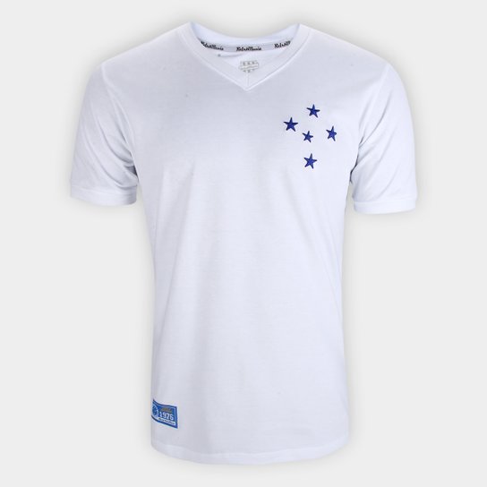 Kit Camisa Cruzeiro RetrôMania Libertadores 1976 Masculina
