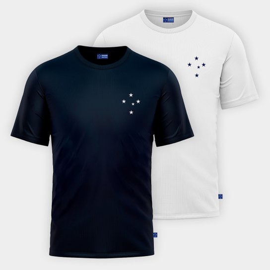 Kit Camiseta Cruzeiro Classic C/ 2 Masculina
