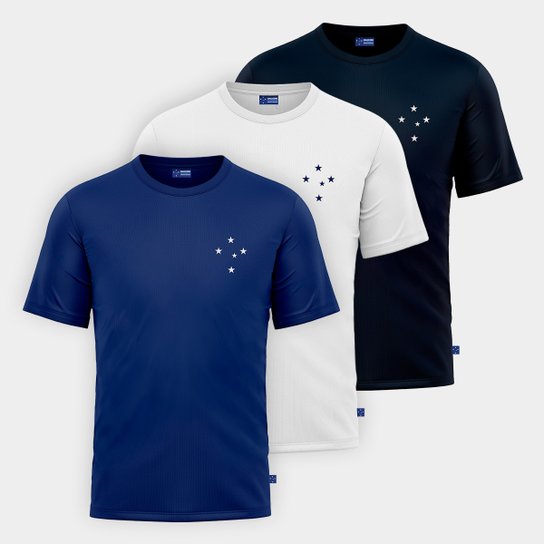 Kit Camiseta Cruzeiro Classic C/3 Masculina