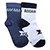Kit Meia Bebê Cruzeiro Rikam 2 Pares - Azul+Branco
