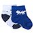 Kit Meia Infantil Cruzeiro Rikam 2 Pares - Azul+Branco