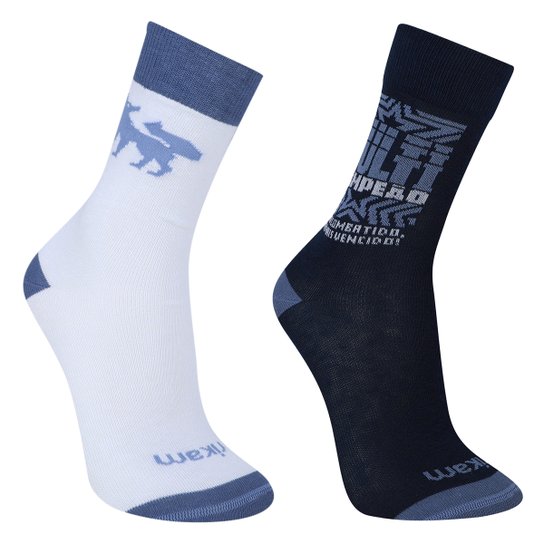 Kit Meias Cruzeiro Rikam - 2 Pares