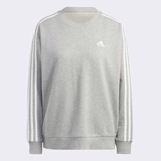 Moletom Adidas Essentials 3 Listras Feminino