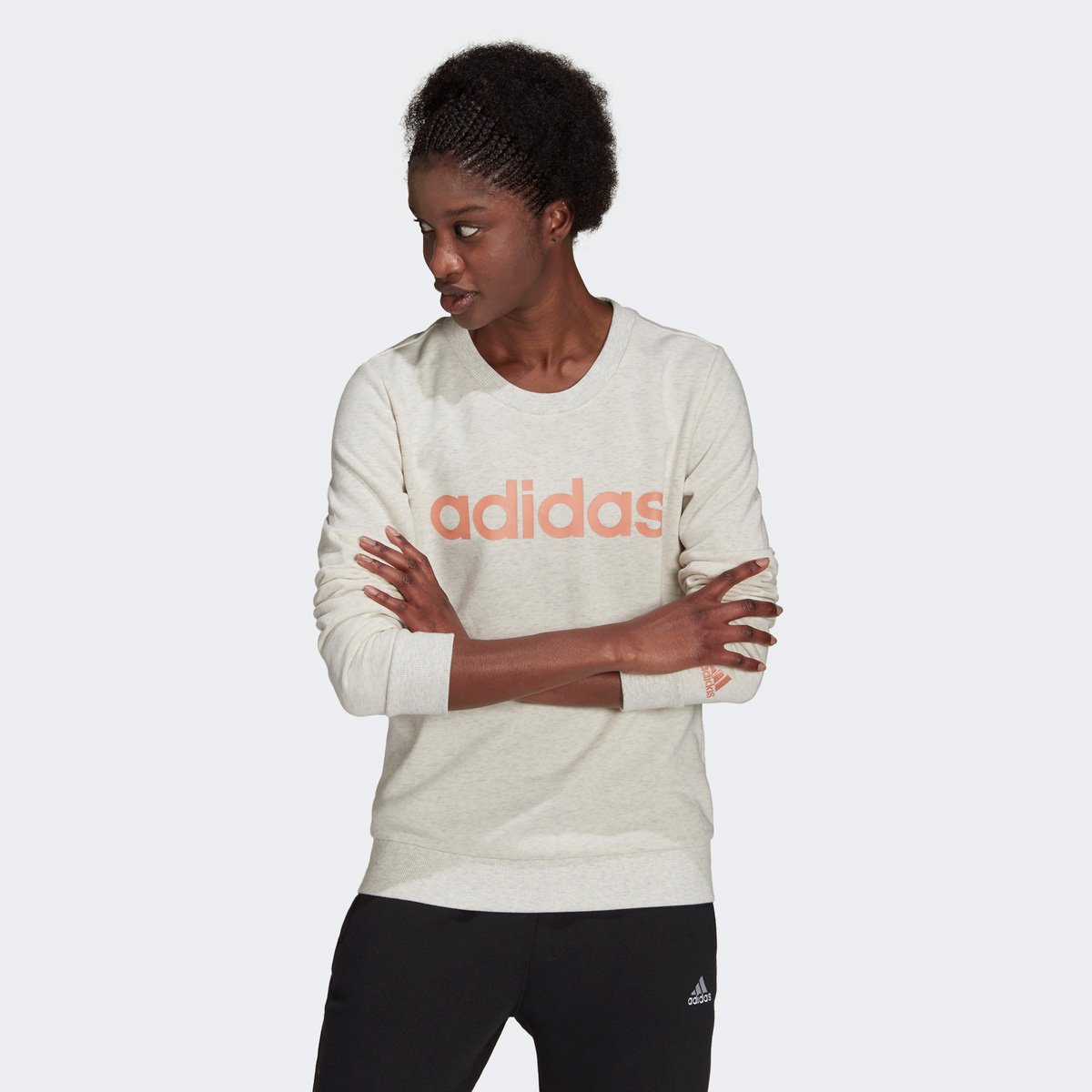 Moletom Adidas Essentials Linear Feminino Loja do Cruzeiro