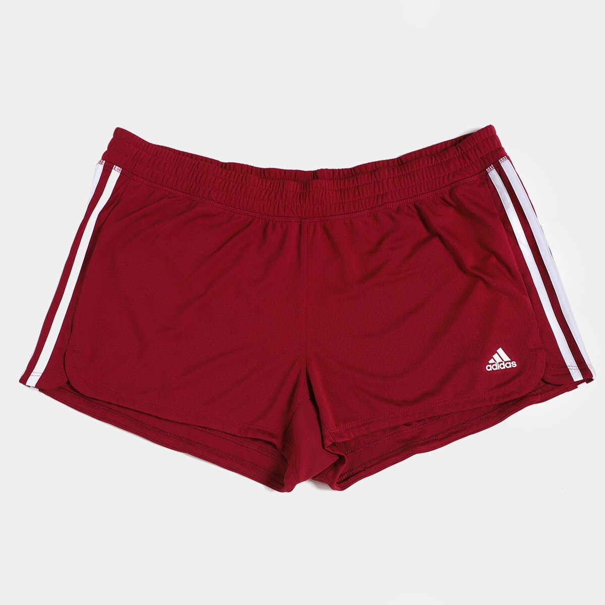 Short Adidas Pacer 3 Listras Knit Feminino | Loja do Cruzeiro