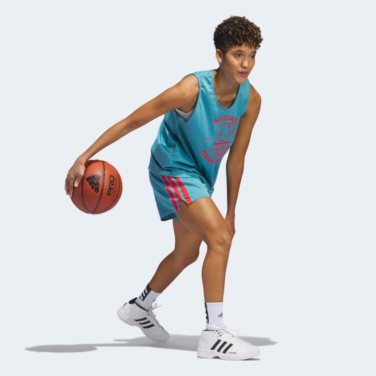 Short Adidas Select 3 Stripes Feminino