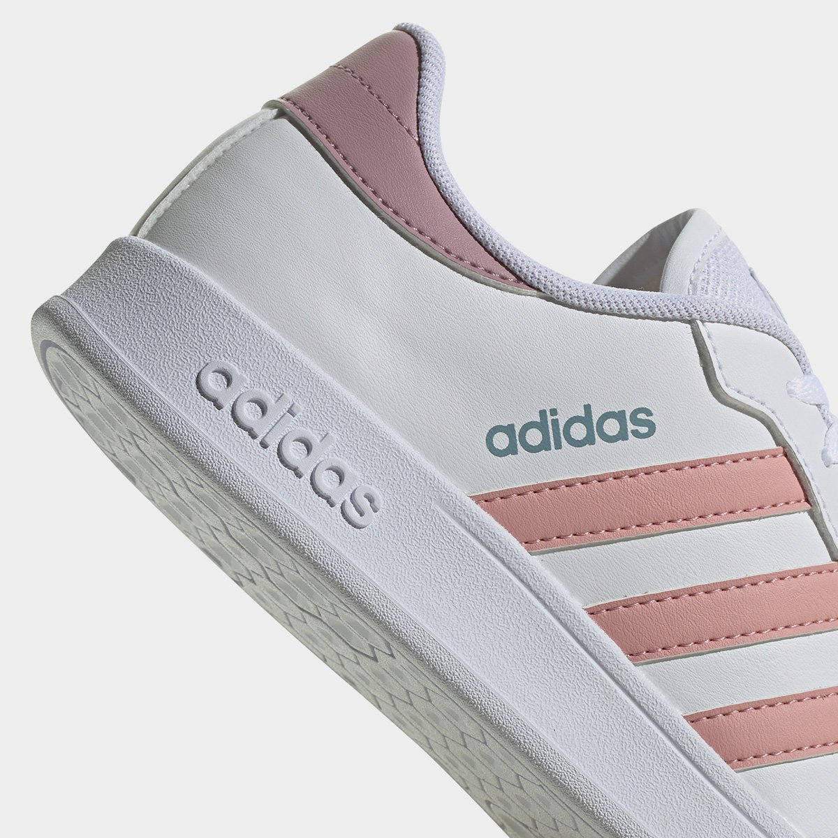Tênis Adidas Breaknet Feminino - Branco+Rosa | Loja Cruzeiro