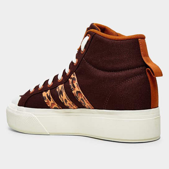 Tênis Adidas Cano Médio Bravada Mid Plataforma Farm Feminino