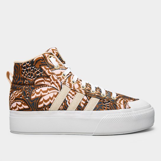Tênis Adidas Cano Médio Bravada Mid Plataforma Farm Feminino