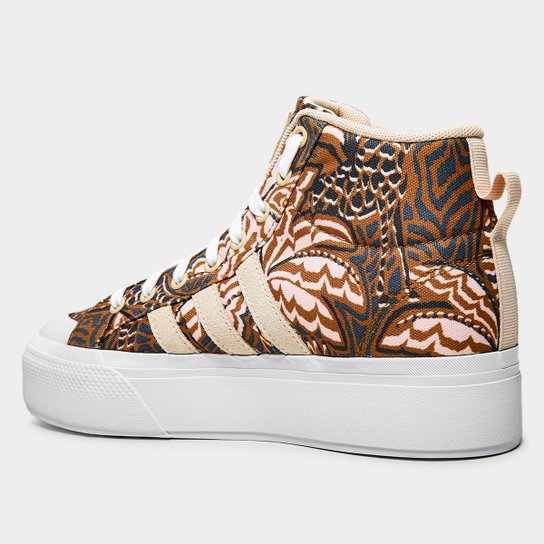 Tênis Adidas Cano Médio Bravada Mid Plataforma Farm Feminino
