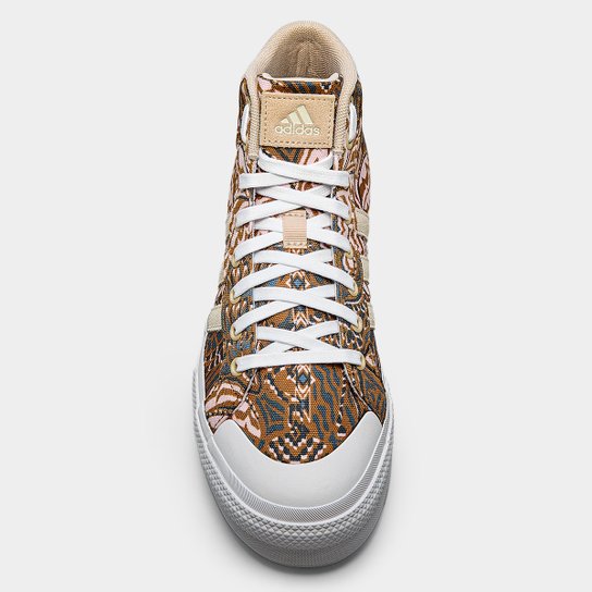 Tênis Adidas Cano Médio Bravada Mid Plataforma Farm Feminino