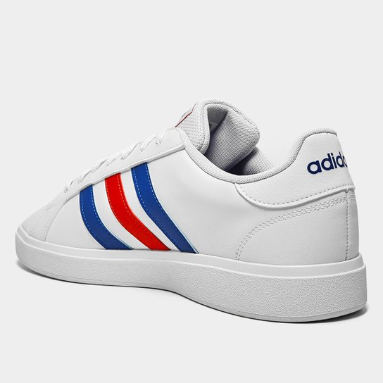 Tênis Couro Adidas Grand Court Base 2.0 Masculino