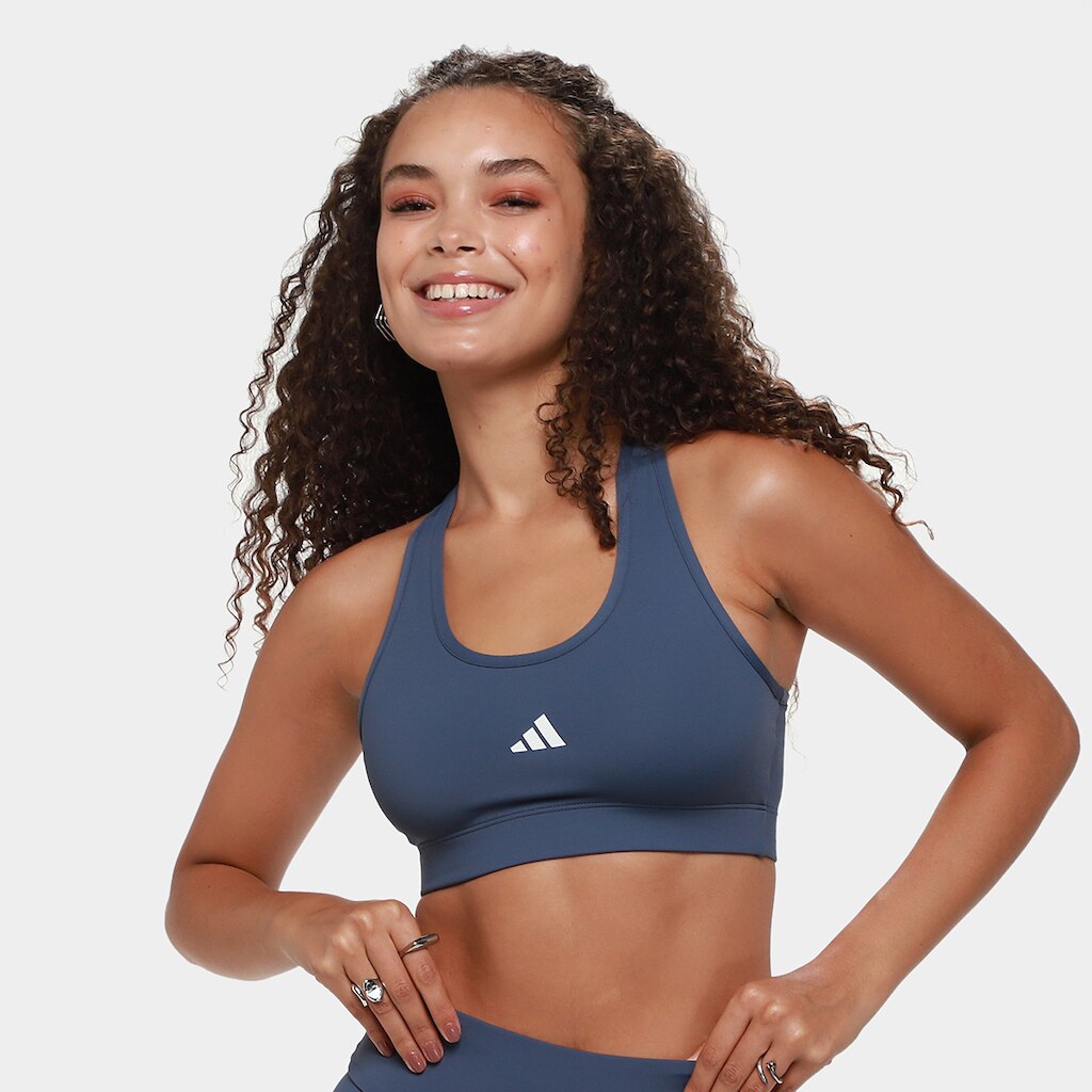 Top Adidas Treino Suporte Médio Feminino